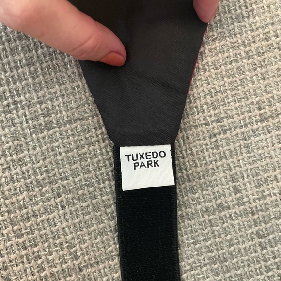 Red silk Cumber-bun size small - Picture 3 of 4